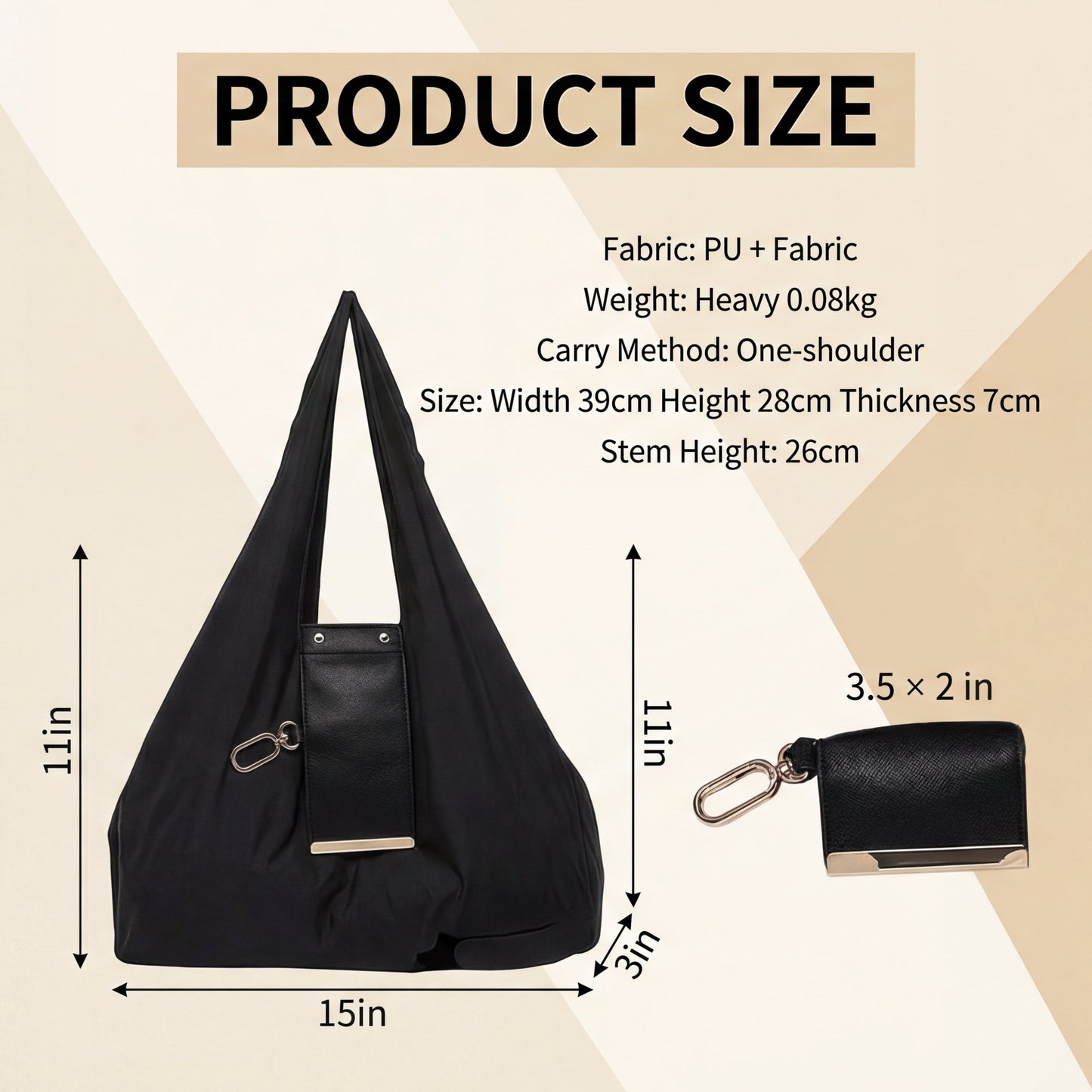 Foldable Large-Capacity Keychain Tote Bag