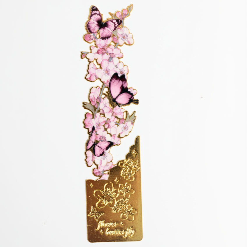 Floral Metal Bookmark