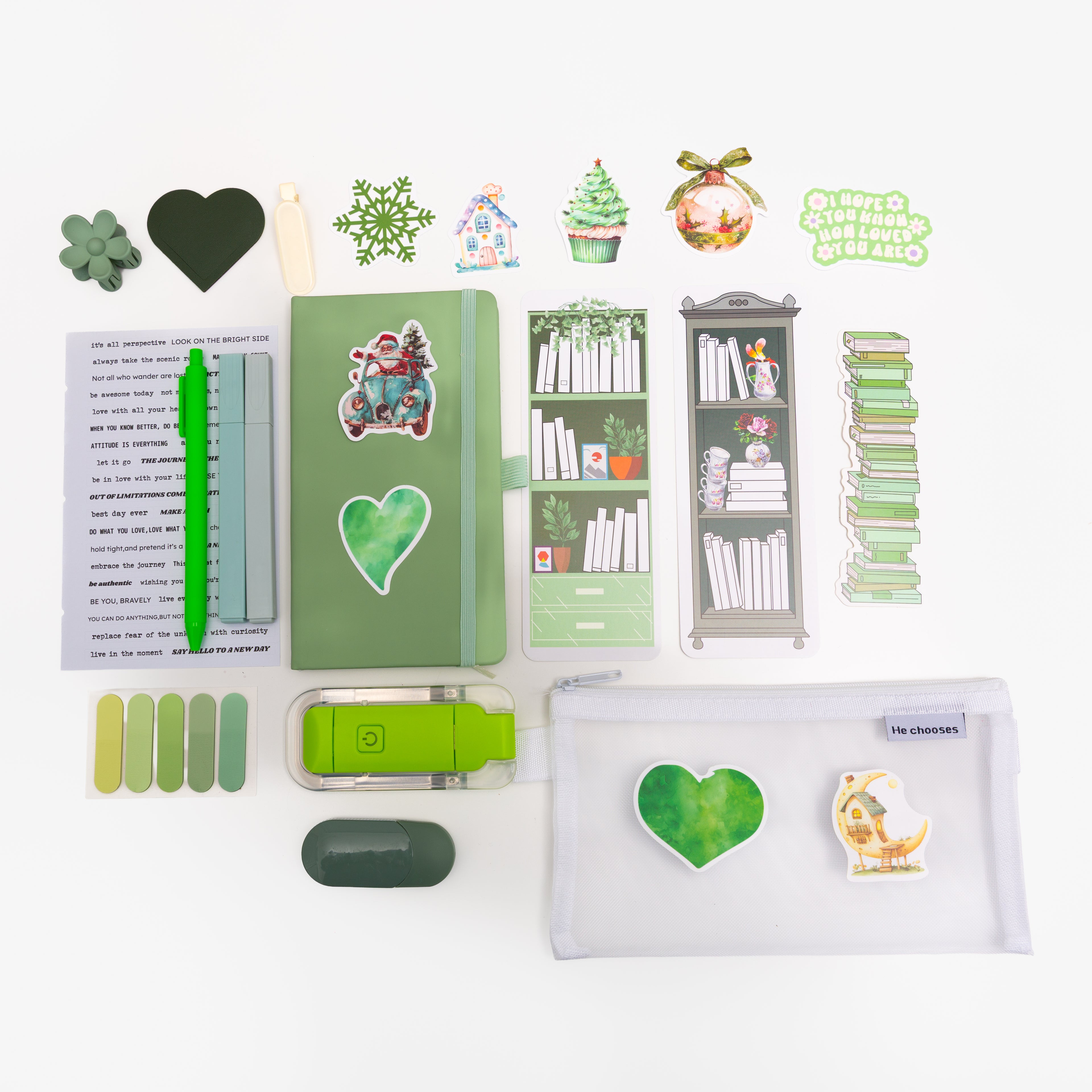 Bookish Bundle MATCHA GREEN